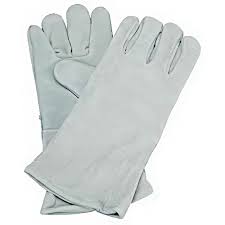 WHITE WELDING GLOVES LONG